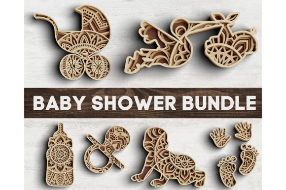 3D Baby Shower SVG DXF 4 Layers Review