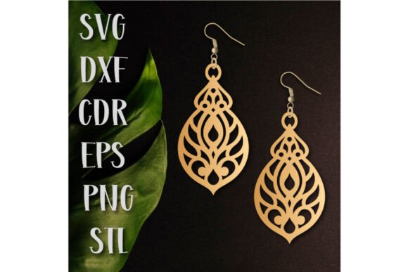 Boho Earrings SVG, 3d Earrings STL Review