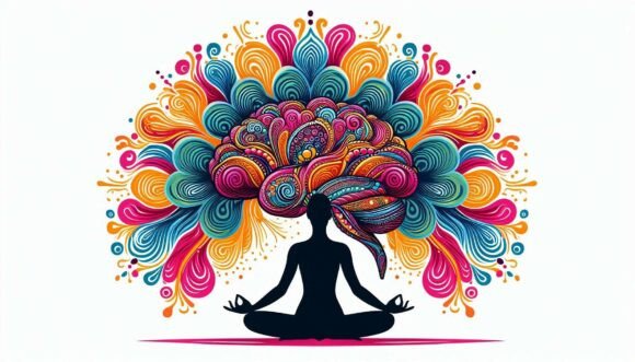 Brain Doing Yoga Graphics and Illustrations Review