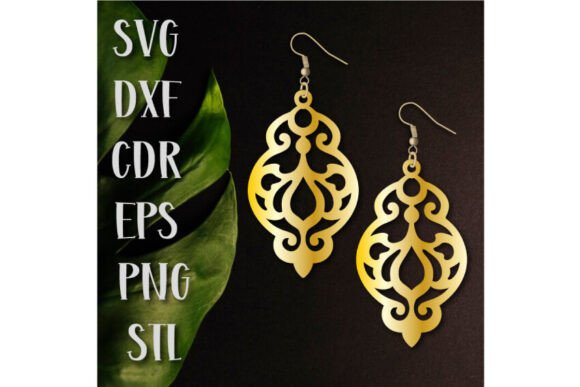 Earrings SVG, Oriental Earrings STL DXF: A Seller’s Review of This Graphics and Crafts Asset