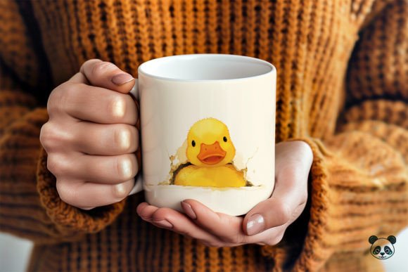 Funny Goofy Duck 3D Mug Wrap Graphics for Crafts