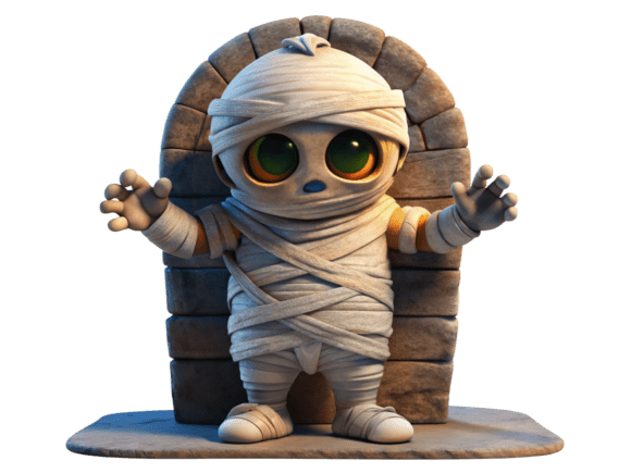 Halloween Mummy 3D PNG Graphics and Illustrations Review