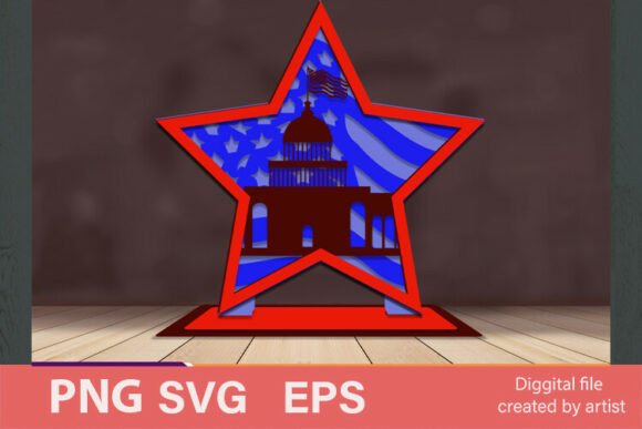 Patriotic Design Svg, Independence Day: Laser Cutting & Other Celebrations