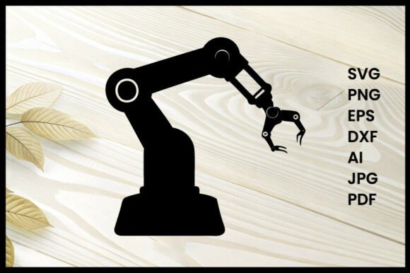 Printing Robotic Arm Illustration for Graphics and Crafts