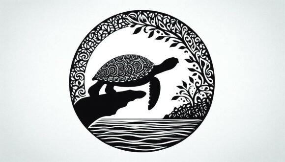 Turtle on a Rock Graphics and Illustrations Review