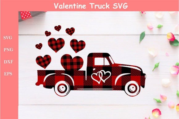 Valentine Truck SVG - Buffalo Plaid SVG Review
